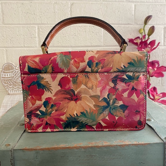 PATRICIA NASH FLORAL LEATHER TOTE NWOT - Picture 3 of 11